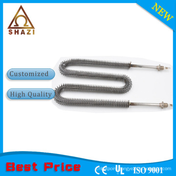 finned U shape tubular heating element